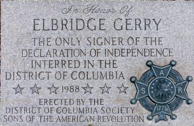 Elbridge Gerry Marker image. Click for full size.