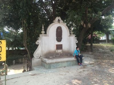 Wide view of the Ceiba de Guadalupe Church Marker. Click for full size. Wide view of the Ceiba de Guadalupe Church Marker image. Click for full size.