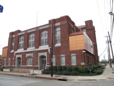 Moorland YMCA Building and Marker image. Click for full size.