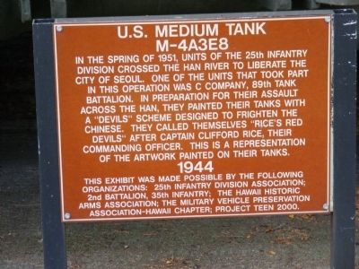 U.S. Medium Tank Marker image. Click for full size.