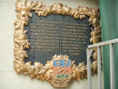 The Congregation of the Church of Scotland Marker. Click for full size. The Congregation of the Church of Scotland Marker image. Click for full size.