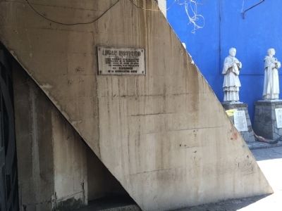 Wide view of El Rosario Church Marker. Click for full size. Wide view of El Rosario Church Marker image. Click for full size.
