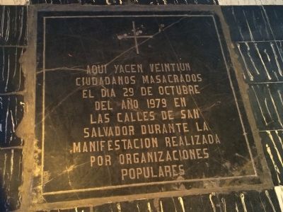 An additional marker in the El Rosario entrance. image. Click for full size.