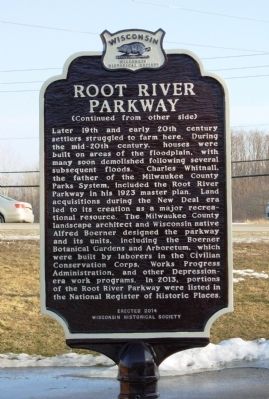 Root River Parkway Marker image. Click for full size.
