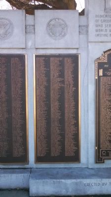 Greenfield Veterans Memorial. Click for full size. Greenfield Veterans Memorial image. Click for full size.