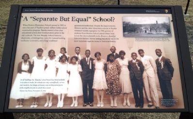 A "Separate But Equal" School? Marker image. Click for full size.