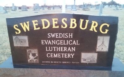 Swedesburg Swedish Evangelical First Lutheran Church Cemetery Marker image. Click for full size.