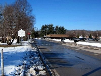 St. Albans Covered Bridge Marker (facing north). Click for full size. St. Albans Covered Bridge Marker (facing north) image. Click for full size.