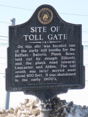 Site of Toll Gate Marker. Click for full size. Site of Toll Gate Marker image. Click for full size.