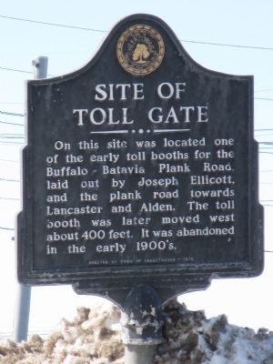 Site of Toll Gate Marker image. Click for full size.