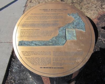 Illinois & Michigan Canal Marker image. Click for full size.