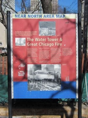 The Water Tower & Great Chicago Fire Marker image. Click for full size.