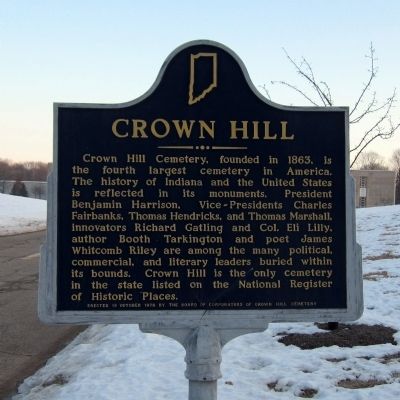 Crown Hill Marker image. Click for full size.