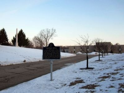 Crown Hill Marker (facing north) image. Click for full size.