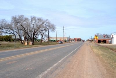 View to North Along Main Street Towards Downtown Crowell image. Click for full size.