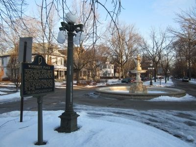 Woodruff Place Marker. Click for full size. Woodruff Place Marker image. Click for full size.