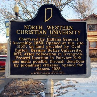 North Western Christian University Marker. Click for full size. North Western Christian University Marker image. Click for full size.