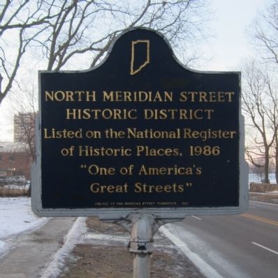 North Meridian Street Historic District Marker image. Click for full size.
