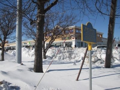 Bennet Cemetery Marker and Strip Mall. Click for full size. Bennet Cemetery Marker and Strip Mall image. Click for full size.
