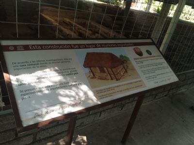 Joya de Cer�n Comunal House informational marker image. Click for full size.
