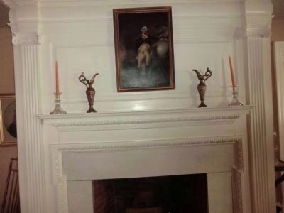 Inside the Pennypacker Mansion-George Washington painting over the mantal image. Click for full size.