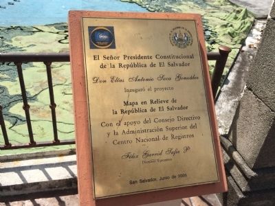 Relief Map of El Salvador Marker image. Click for full size.