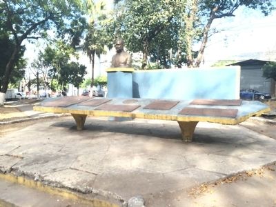 Wide view of General Juan José Cañas Marker. Click for full size. Wide view of General Juan José Cañas Marker image. Click for full size.