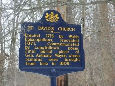 St. David's Church Marker. Click for full size. St. David's Church Marker image. Click for full size.