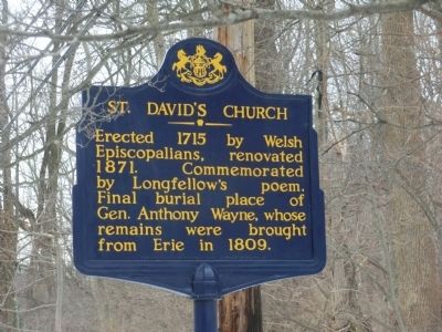 St. David's Church Marker image. Click for full size.