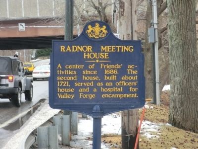 Radnor Meeting House Marker image. Click for full size.