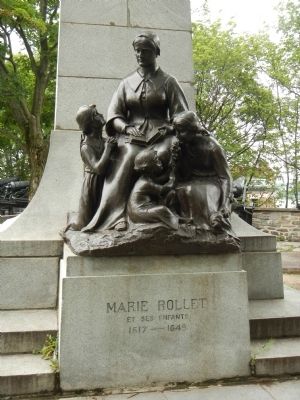 Les Premiers Colons de Qu�bec Monument image. Click for full size.
