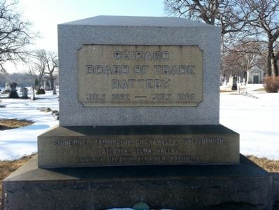 Chicago Board of Trade Battery Marker. Click for full size. Chicago Board of Trade Battery Marker image. Click for full size.