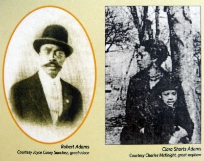 Robert and Clara Shorts Adams image. Click for full size.