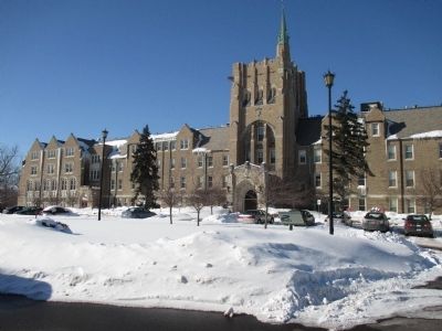 Former Saint Mary of the Angels Marker and Motherhouse. Click for full size. Former Saint Mary of the Angels Marker and Motherhouse image. Click for full size.