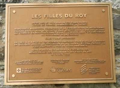 Les filles du roy Marker image. Click for full size.
