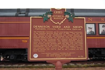 Dennison Yard and Shops Marker. Click for full size. Dennison Yard and Shops Marker image. Click for full size.