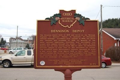 Dennison Depot Marker. Click for full size. Dennison Depot Marker image. Click for full size.