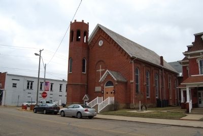 Dennison Railway Chapel Marker. Click for full size. Dennison Railway Chapel Marker image. Click for full size.