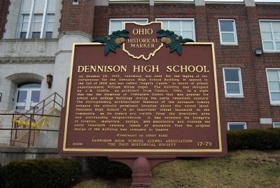 Dennison High School Marker. Click for full size. Dennison High School Marker image. Click for full size.