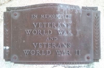 Lt Charles Garrison Veterans Memorial World Wars Memorial Marker image. Click for full size.