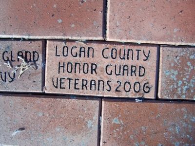West Liberty Veterans Memorial brick image. Click for full size.