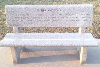 Lt Charles Garrison Veterans Memorial Sollars Bench image. Click for full size.