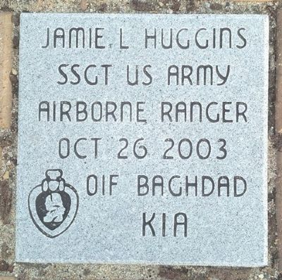 Lt Charles Garrison Veterans Memorial Paver - Jamie L. Huggins image. Click for full size.