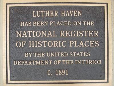 Luther Haven Marker. Click for full size. Luther Haven Marker image. Click for full size.