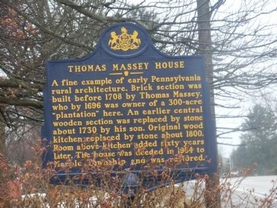 Thomas Massey House Marker image. Click for full size.