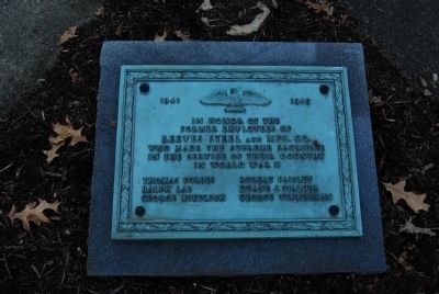 Reeves Steel World War II Memorial Marker. Click for full size. Reeves Steel World War II Memorial Marker image. Click for full size.