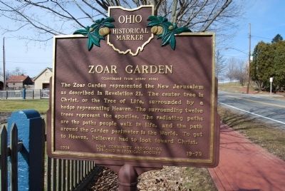 Zoar Garden Marker image. Click for full size.