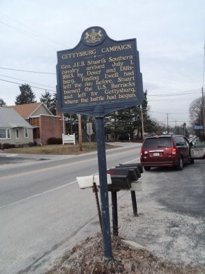 Gettysburg Campaign Marker. Click for full size. Gettysburg Campaign Marker image. Click for full size.