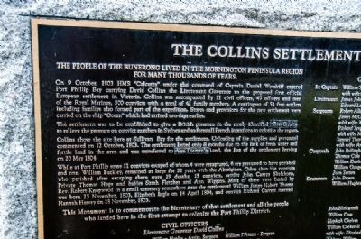 Collins Settlement 1803-04 Marker. Click for full size. Collins Settlement 1803-04 Marker image. Click for full size.