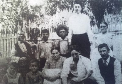 Foster Family Descendants Photo on 'Burying' Ground Marker image. Click for full size.